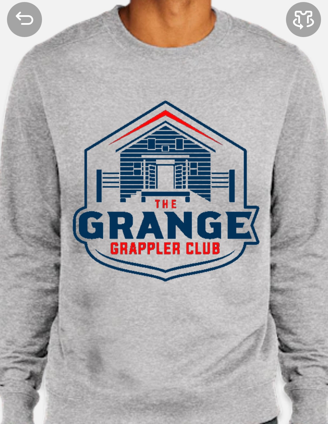 The Hampden Grange's District Re-Fleece Crewneck Sweatshirt
