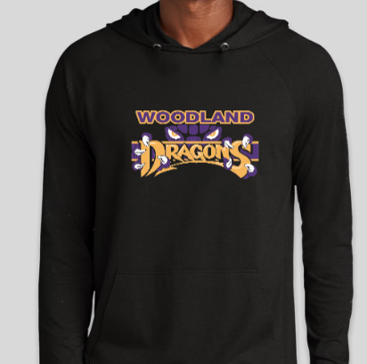 🐉 Woodland Dragons Edition – Jerzees Classics™ Unisex Cotton Long Sleeve  Hooded T-Shirt